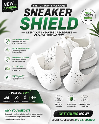 Anti crease shoe protector - shoe, toe